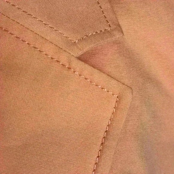 I.E. Light Orange Cotton Blazer (Size 14P) - Picture 3 of 13